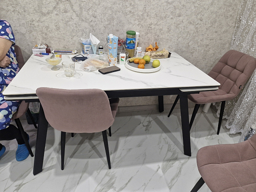 Керамический стол Норман 120(180)х80 shakespeare black / черный фото покупателя 39