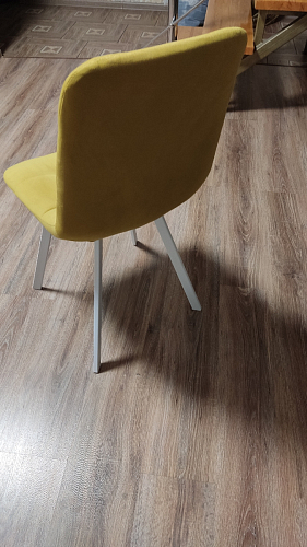 Стул на металлокаркасе Чилли бежевый / белый каркас фото покупателя 201