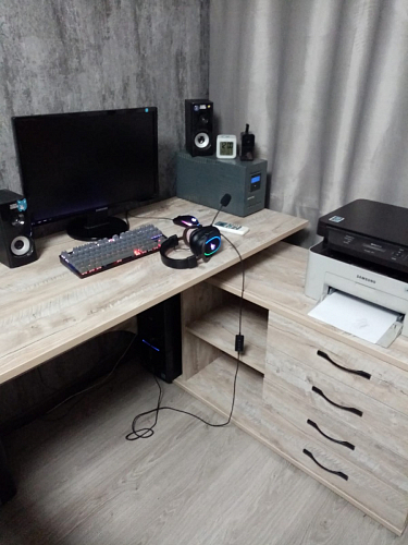 Компьютерный стол КСТ-109Л венге фото покупателя 14