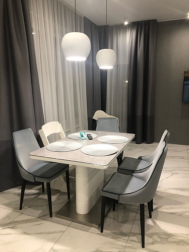 Стул на металлокаркасе Kora beige / black фото покупателя 173