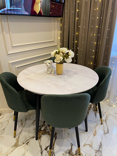 Стул на металлокаркасе Dabl 01 champagne / gold фото покупателя 77