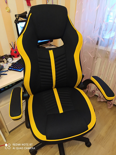 Компьютерное кресло Plast черный / желтый фото покупателя 14