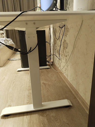 Компьютерный стол Маркос 140х80 тауп / черный фото покупателя 18