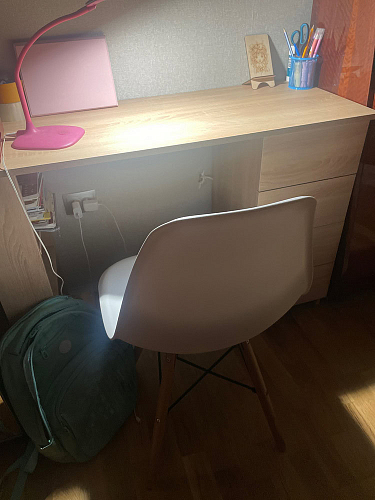 Стул Сindy Eames/Синди Имс мод. 001 yellow / natural фото покупателя 1