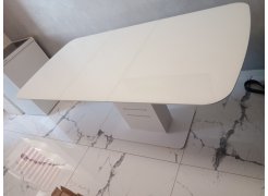 Стол на тумбе Кейтлин черный / серый фото покупателя 2