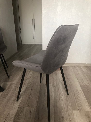 Стул на металлокаркасе Седа К velvet lux 76 / черный фото покупателя 233