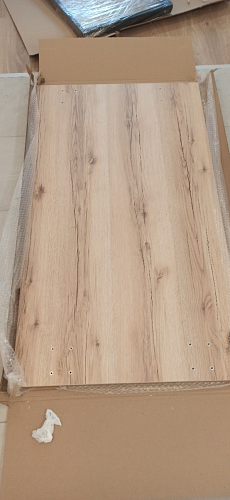 Стол Лота Лофт 120 25 мм дуб делано темный / черный матовый фото покупателя 466