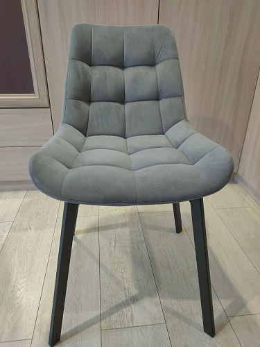 Стул на металлокаркасе Челси велюр коричневый / черный каркас фото покупателя 211