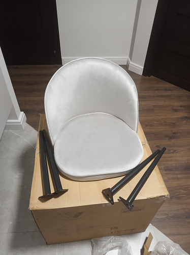 Стул на металлокаркасе Dodo blue фото покупателя 32