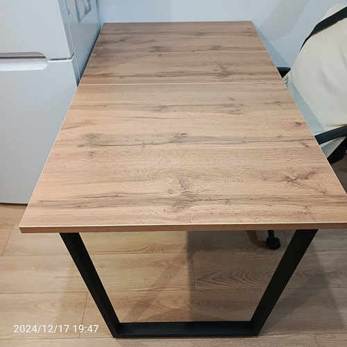 Деревянный стол Лота Лофт 140х80 черный матовый / бетон светлый фото покупателя 733