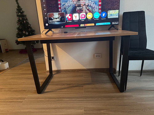 Деревянный стол Лота Лофт 120x75 дуб крафт табачный / черный матовый фото покупателя 618