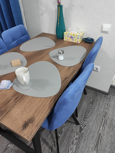 Стул на металлокаркасе Чилли К кирпичный / черный фото покупателя 75