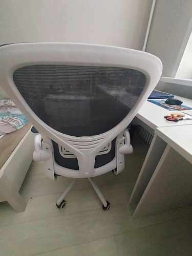 Компьютерное кресло Konfi light gray / blue / white фото покупателя 17