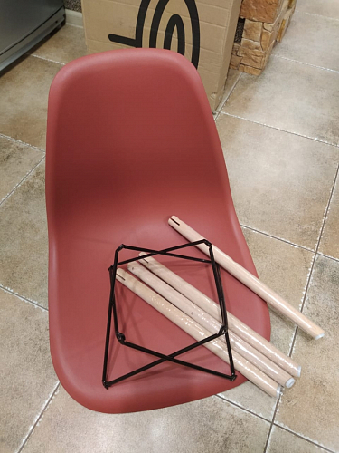 Пластиковый стул Eames PC-015 желтый фото покупателя 275