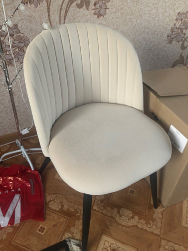 Стул на металлокаркасе Gabi 1 темно-серый / черный фото покупателя 150