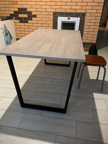 Деревянный стол Лота Лофт 140х80 дуб крафт табачный / черный матовый фото покупателя 422