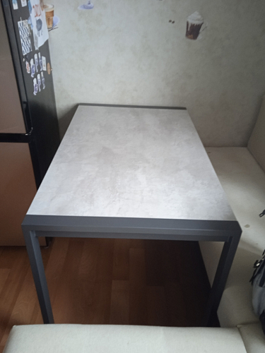 Стол Центавр дуб галифакс / черный матовый фото покупателя 15