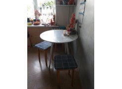 Стол круглый Bianka 90 белый фото покупателя 1