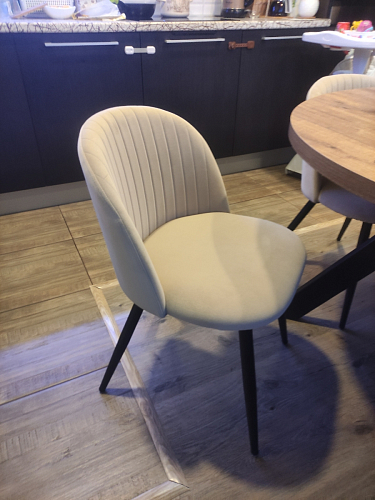 Стул на металлокаркасе Gabi latte / gold / black фото покупателя 692