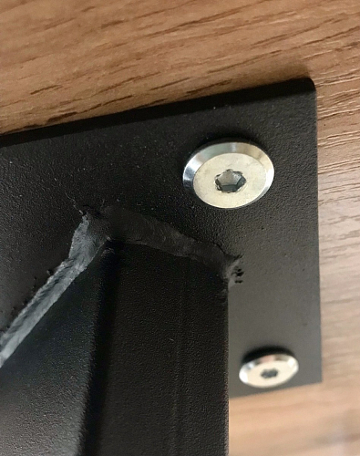 Стол Тринити Лофт 120 32 мм дуб галифакс табако / черный матовый фото покупателя 307