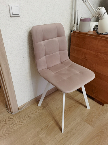 Стул на металлокаркасе Чилли К кирпичный / черный фото покупателя 138