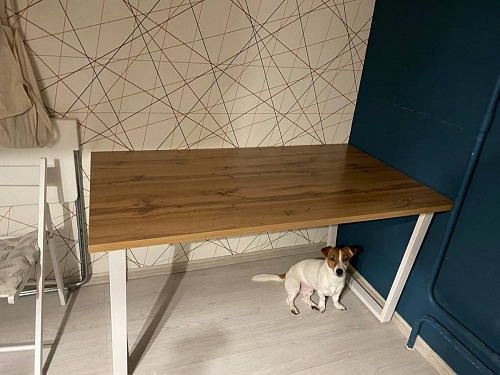 Деревянный стол Лота Лофт 140х80 дуб крафт табачный / черный матовый фото покупателя 161