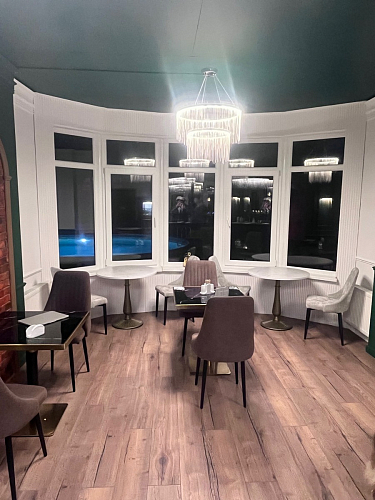 Стул на металлокаркасе Kora light blue / white фото покупателя 305