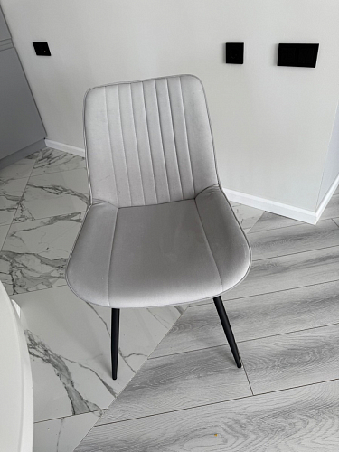 Стул на металлокаркасе Седа К латте / черный фото покупателя 202