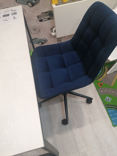 Компьютерное кресло Честер экокожа бежевая / белый фото покупателя 31