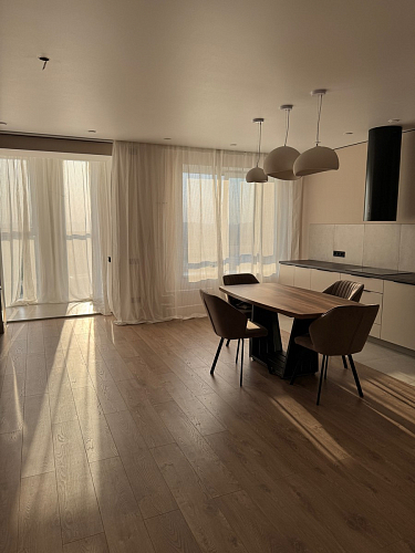 Стол на тумбе Эудес дуб галифакс табак / черный фото покупателя 7