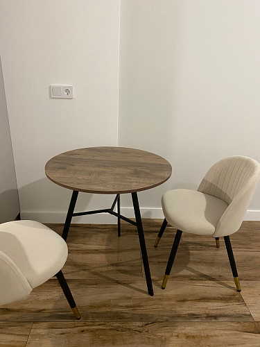 Стул на металлокаркасе Gabi 1 light purple / black фото покупателя 364