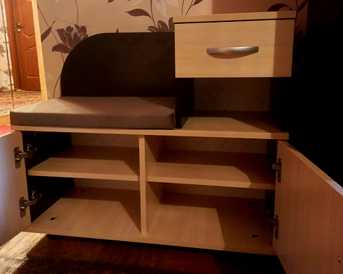 Обувница Аврора дуб млечный / венге фото покупателя 147