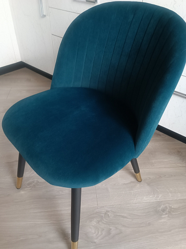 Стул на металлокаркасе Gabi gray / black фото покупателя 511