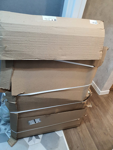 Письменный стол Битти Лофт 116х60х75 дуб делано светлый / белый матовый фото покупателя 77