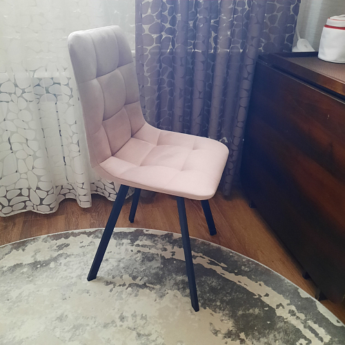 Стул на металлокаркасе Чилли синий / белый фото покупателя 1381