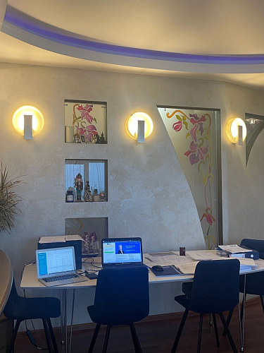 Стул на металлокаркасе Чилли К светло-серый велюр / черный каркас фото покупателя 925