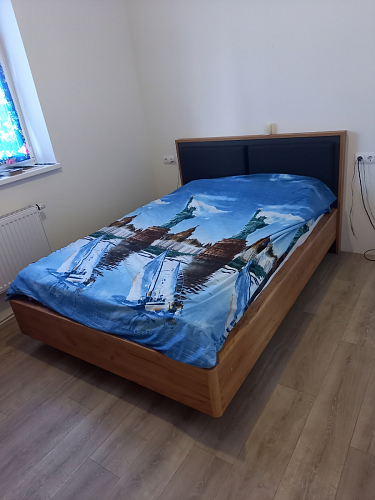 Двуспальная кровать Клауд 160х200 парящая дуб крафт золотой / антрацит фото покупателя 142