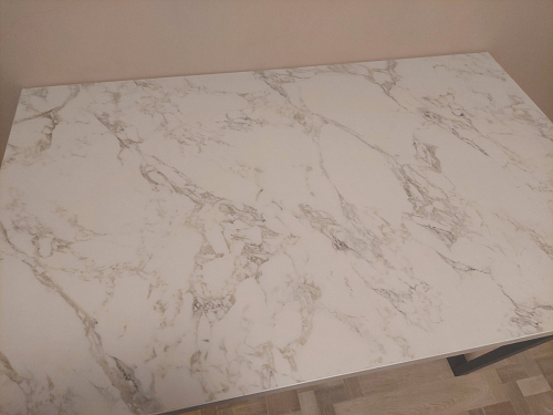 Стол Лота Лофт 120 32 мм бетон / черный матовый фото покупателя 218