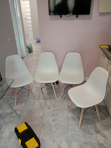 Стул Cindy Eames mod. 001 khaki / natural фото покупателя 483