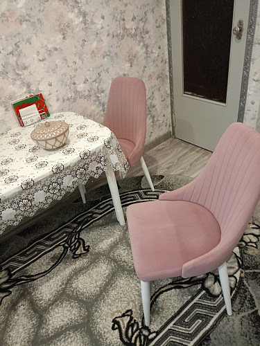 Стул на металлокаркасе Kora light blue / white фото покупателя 377