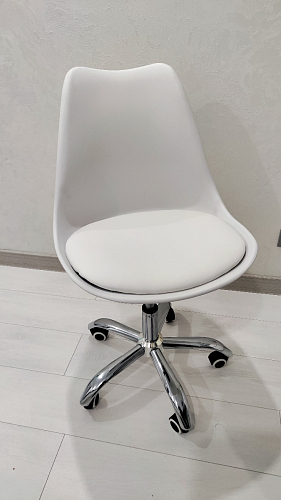 Компьютерное кресло Kolin с подушкой clear / white фото покупателя 579