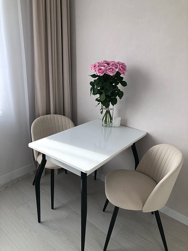 Стул на металлокаркасе Gabi 1 light purple / black фото покупателя 868