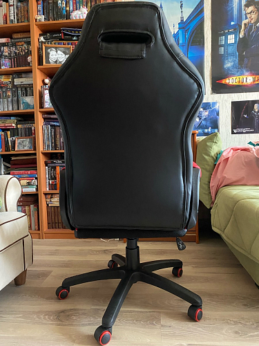 Компьютерное кресло Leon черное / голубое фото покупателя 6