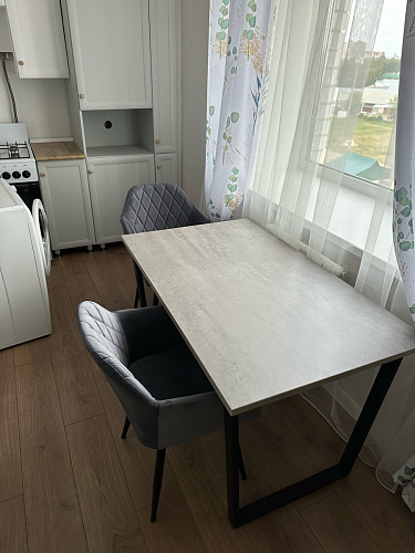 Стол раскладной Лота Лофт 120 25 мм юта / черный матовый фото покупателя 126