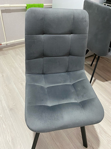 Стул на металлокаркасе Чилли черный / зеленый фото покупателя 952