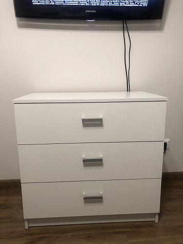 Тумба Хай-тек 420 с тремя ящиками дуб сонома фото покупателя 4