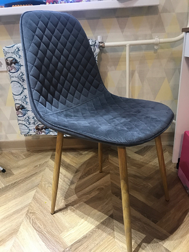 Стул на металлокаркасе Capri dark beige / white фото покупателя 84