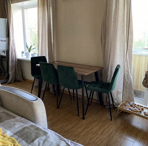 Стол Тринити Лофт 120 32 мм бетон / черный матовый фото покупателя 241