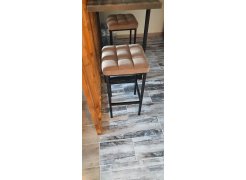 Барный стул Лофт кожзам d1 / черный матовый фото покупателя 259