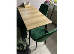 Стол Тринити Лофт 120 32 мм бетон / черный матовый фото покупателя 316